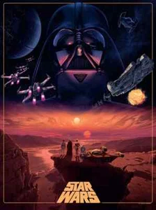 Impresión artística litográfica Star Wars Ways of the Force Darth Vader 18x24 Mondo - Imagen 1 de 1
