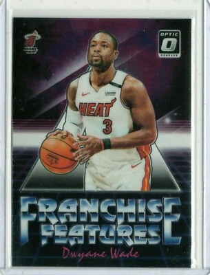 DWYANE WADE Heat 2018-2019 NBA Panini DONRUSS OPTIC FRANCHISE FEATURES INSERT - Image 1 of 2