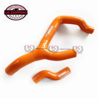 Manguera de silicona naranja compatible con KTM 250/350/450 SXF/XC-F/EXC F 2013-2015 2011 350sxf Foto 1 de 4