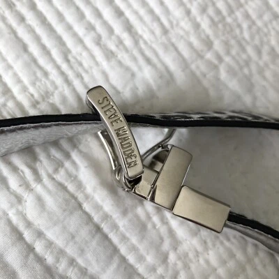 Cinto preto feminino Steve Madden estampa animal XL 42” - Imagem 1 de 4