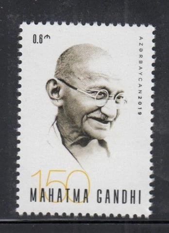 AZERBAIJAN 150th Birth Anniversary of Mahatma Gandhi MNH stamp Cover