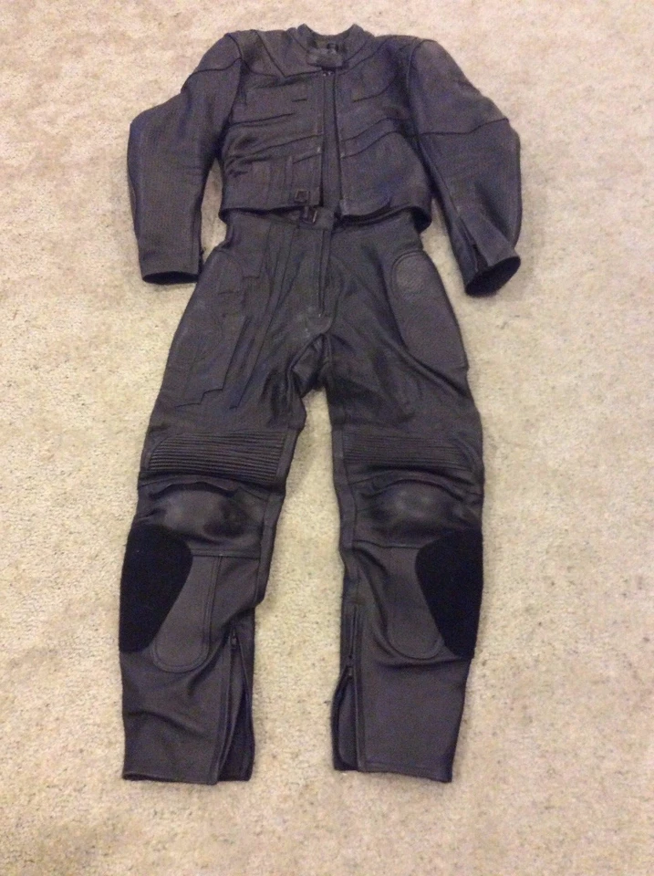 mujer mc gear cuero talla 10 pantalones y chaqueta traje de montar Foto 1 de 4