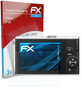 atFoliX 3x Screen Protection Film for Nikon 1 J4 Screen Protector clear - Picture 1 of 8
