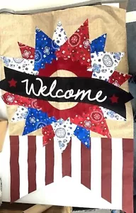 Bandera Paisley Doble Cara Rojo Blanco y Azul - Imagen 1 de 1