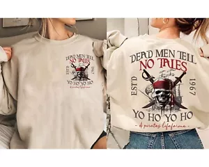 Disney Dead Men Tell No Tales Pirates of the Caribbean Unisex Tee 660818 - Picture 1 of 10