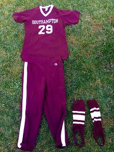 Vintage 1970er Southampton NY High School Softball Spiel Uniform, Damen groß - Bild 1 von 4