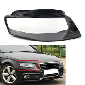 1 Pcs Transparent Car Headlight Lens Lampshade Cover For Audi A4 B8 2009-2012 - Picture 1 of 9