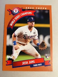 2023 Throw Back Thursday Set 46 - 138 Josh Jung (Rookie) World Series Champs - Picture 1 of 2