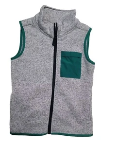 Carter's Kid Boy Vest Jacket 6 Years Knit Gray - Picture 1 of 4