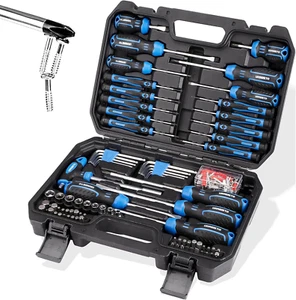 120-Piece Magnetic Screwdriver Set with Sockets, Precision Tools for Home Repair - Picture 1 of 9
