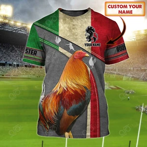 Rooster Mexico - Personalized Name 3D T-shirt Personalized Mexican T-Shirt - Picture 1 of 2
