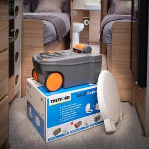 KIT DE INODORO CASETE CARAVANA THETFORD C250 INC ASIENTO TANQUE DE RETENCIÓN - Imagen 1 de 7