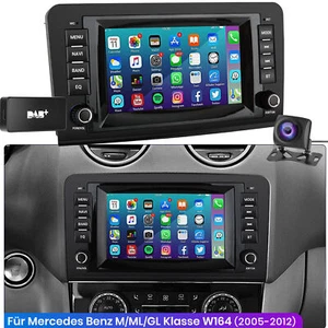 7"Android13 Für Mercedes Benz ML-Klasse W164 KAM Autoradio GPS Navi WIFI FM DAB+ - Bild 1 von 18