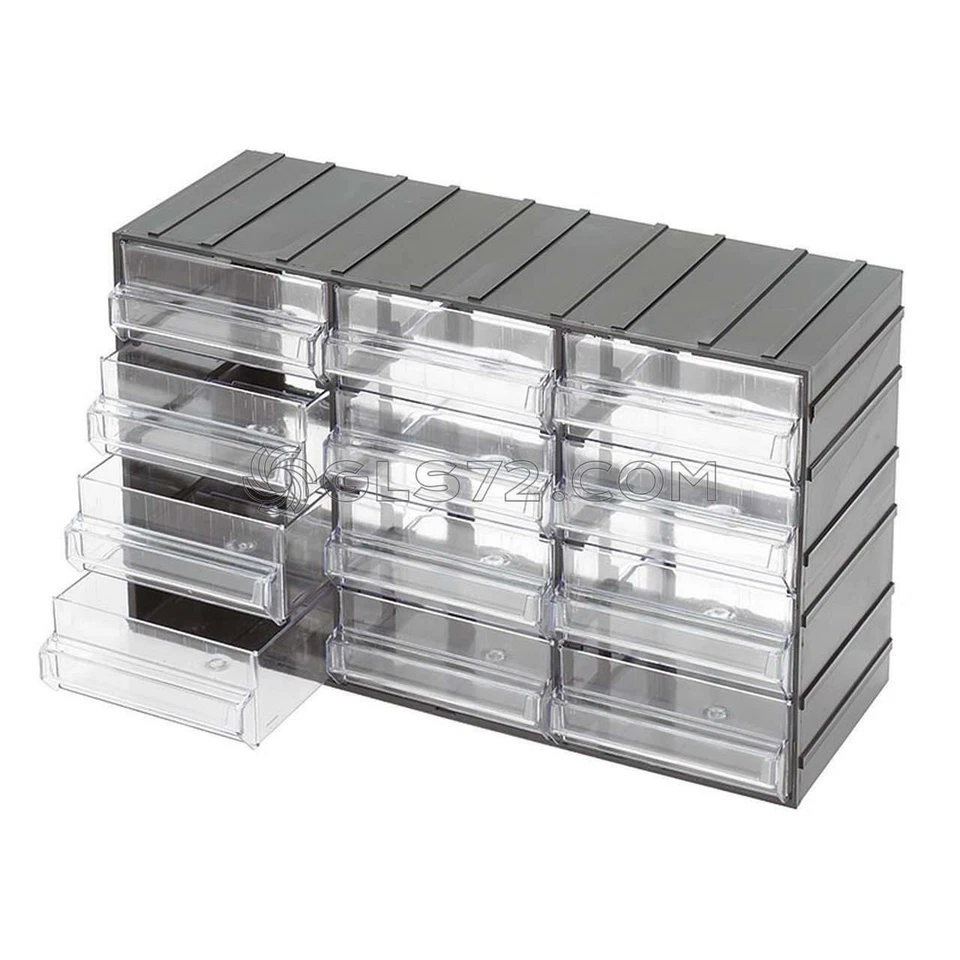 DRAWER UNITS WITH 12 TRANSPARENT PULL-OUT DRAWERS ORGANISER FERVI C085/12 - Image 1 of 1