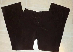 A BYER GRÖSSE 7 DAMEN STRETCHIG BRAUN ELASTISCHER BUND BEQUEME HOSE MIT STRING - Bild 1 von 10