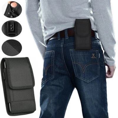 Vertical Case Pouch Belt Clip Holster Cover for iPhone/Samsung/Huawei Cell Phone - Image 1 of 4