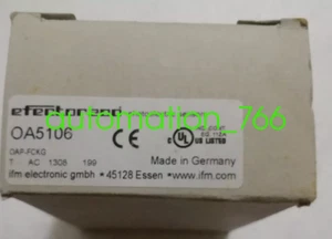 Brand new  IFM  OA5106  sensor shipping  Via Fedex or DHL - Picture 1 of 1