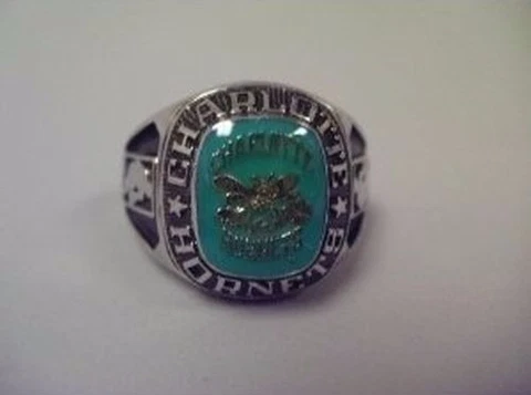 Balfour NBA Charlotte Hornets Rings Size 14 White Gold / CH 36 Cover