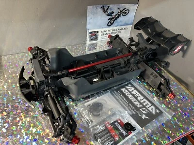 Arrma Kraton 4S V2.5 4WD Monster Roller Slider Chassis NEWEST Wheelie Bar Wing - Image 1 of 4