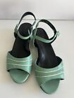 Ziera Mint Green Women's Strappy Comfort Sandals With Buckle Size 39