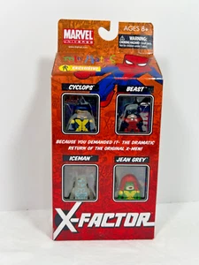 Marvel Minimates X-Factor AFX Exclusivo Juego de Caja - Cíclope, Hombre de Hielo, Bestia, Jean - Imagen 1 de 2