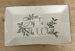 Bandeja Sentimiento Rectangular Lenox Joy to the World Colección VACACIONES - Imagen 1 de 4