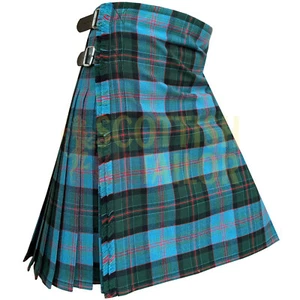 Scottish Clan Munster Tartan Kilt für Männer Sondergröße 8yard traditioneller Kilt - Bild 1 von 7