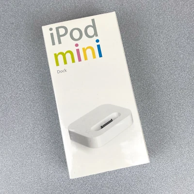 Apple iPod Mini Dock Antiguo Stock Genuino Raro 2004 Nuevo Sellado Foto 1 de 4