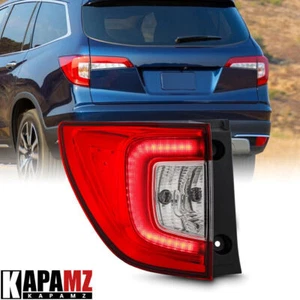 Driver Side Tail Light For 2019-2021 Honda Pilot Red Clear Taillight Lamp Outer - Picture 1 of 10