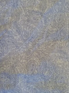 LAUREN RALPH LAUREN BLUE & WHITE PAISLEY FULL FLAT SHEET & STD PILLOWCASE READ - Picture 1 of 9