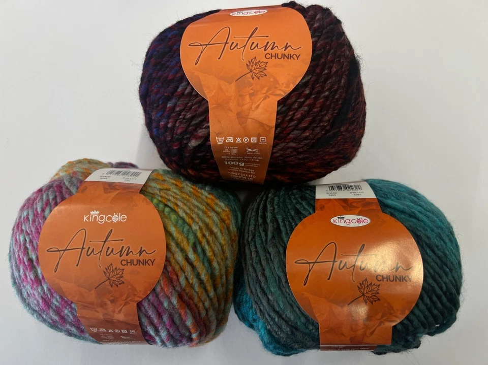 King Cole Autumn Chunky ~ 100g Balls