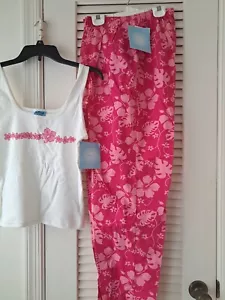 Aloha! NEW 2 Piece Hawaiian Print Tank Top & Pants - Picture 1 of 3