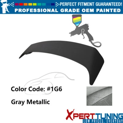 Fits 09-13 Toyota Corolla OE Style #1G6 Gray Metallic Trunk Spoiler W/ LED Brake Foto 1 de 4