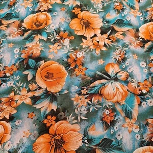 Rayon Fabric Floral Print 145cm Wide Soft Dressmaking Material - Per Metre - Picture 1 of 2