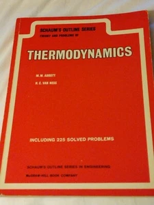SCHAUM’S Thermodynamics Abbott Van Ness Outline Series in Engineering 1972 - Imagen 1 de 4