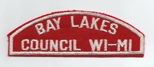 Bay Lakes Council, WI-MI RWS, Red & White Strip, Mint! - Picture 1 of 1