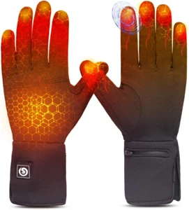 Heated Glove Liners for Men Women,Rechargeable Electric Battery Heating Riding S - Picture 1 of 7