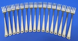 16 Gorham FAIRVIEW Glossy Outline 18/8 Stainless Flatware SEAFOOD COCKTAIL FORKS - Picture 1 of 8