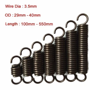 Wire Dia 3.5mm Expansion Extension Tension Spring 65 Mn Steel OD 29mm - 40mm - Picture 1 of 3