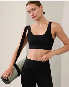 Sujetador Athleta Breathe Rib Longline - S Pequeño A-C Negro Nuevo con Etiquetas - - Imagen 1 de 4