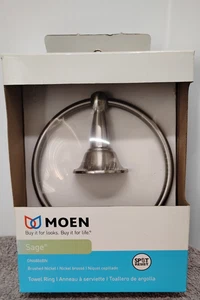 NUEVO-Moen Anillo Toalla Níquel Cepillado Colección Salvia DN6886BN. (03) - Imagen 1 de 5