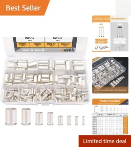 Vielseitiges 166-teiliges elektrisches Aderendhülsen-Set - stark & korrosionsbeständig - Bild 1 von 9