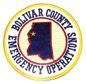 CONDADO DE BOLÍVAR - OPERACIONES DE EMERGENCIA - MISSISSIPPI Sheriff Policía Parche CIUDAD  - Imagen 1 de 1