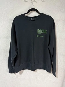 Nike Sportswear Swoosh Black Pullover Crewneck Sweatshirt Size XL - Picture 1 of 11