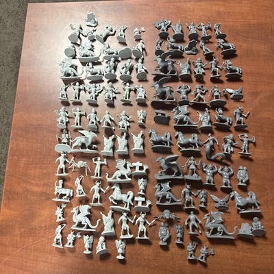DnD Lot Of 103 Pieces Adventure Terrain Fantasy Creatures Figures 1/32 Scale - Image 1 of 4