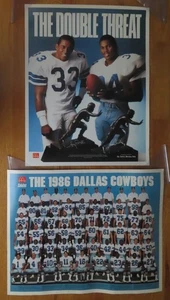 THE DOUBLE THREAT Tony Dorsett and Herschel Walker DALLAS COWBOYS Team Poster - Picture 1 of 6