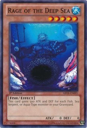 Rage of the Deep Sea - ABYR-EN091 - Common - 1st Edition Near Mint Abyss Rising - Image 1 of 1