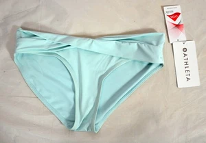 NWT $49 S Athleta Tranquil Blue Twist Bikini Swimsuit Bathing Bottom #405812 - Picture 1 of 4