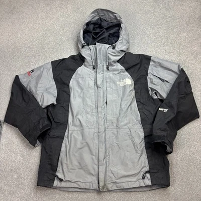 North Face Jacket Adult Medium Grey Waterproof Summit Series Hood Rain Coat Men* - Image 1 of 4