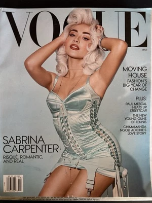 Vogue Magazine March 2025 - Sabrina Carpenter Retail Issue **Read Description** - Image 1 of 4